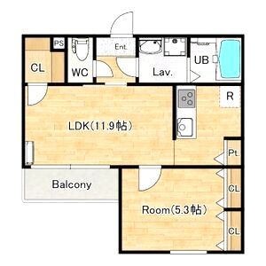 シエーナ楠葉ジェミオスの間取り図