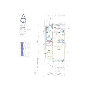 アドバンス難波ラシュレの間取り図