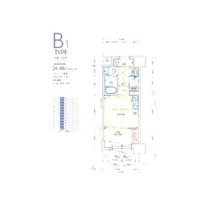 アドバンス難波ラシュレの間取り図