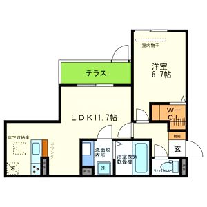 YKメゾン向陽の間取り図