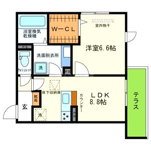 YKメゾン向陽の間取り図