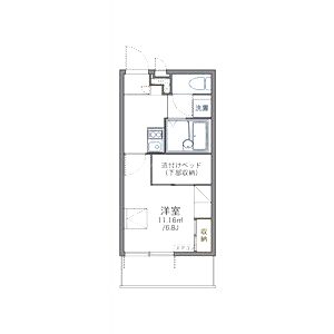 レオパレス寺地の間取り図