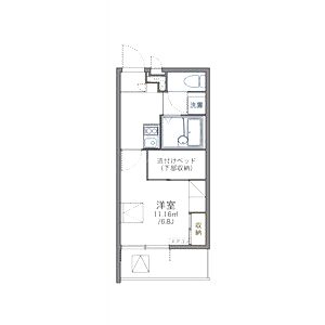 レオパレス寺地の間取り図