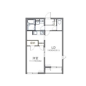 レオネクストサンモール畷の間取り図