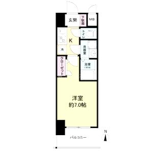 ライジングメゾン新大阪サウスの間取り図