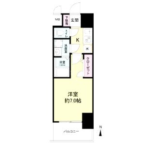 ライジングメゾン新大阪サウスの間取り図