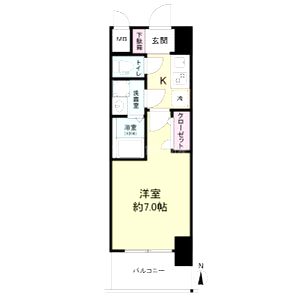 ライジングメゾン新大阪サウスの間取り図