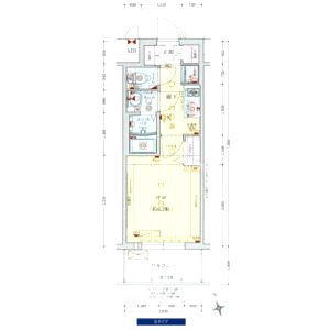 プレサンス難波インフィニティの間取り図