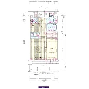 プレサンス尼崎アルモナの間取り図
