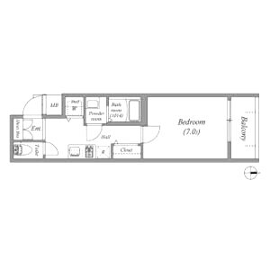 アドバンス京都烏丸町の間取り図