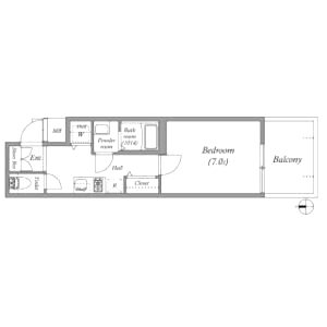 アドバンス京都烏丸町の間取り図