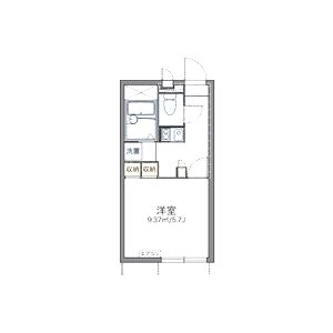 レオパレス六条の間取り図