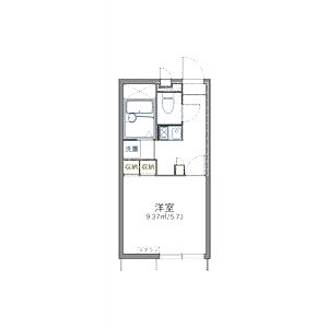 レオパレス六条の間取り図