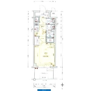 プレサンス新大阪ストリームの間取り図