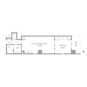Broad阿倍野阪南町Residenceの間取り図