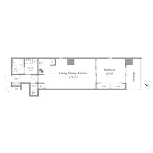 Broad阿倍野阪南町Residenceの間取り図