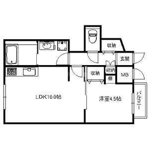 パロス須磨浦通の間取り図