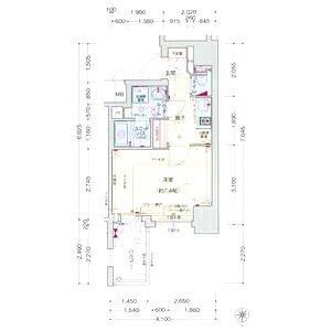 プレサンス上町台リベルテの間取り図