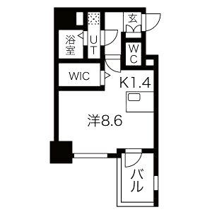 プレサンス上町台リベルテの間取り図