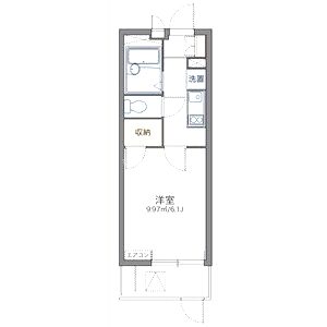 レオパレスリバービレッジの間取り図