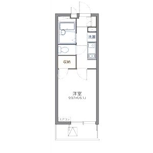 レオパレスリバービレッジの間取り図