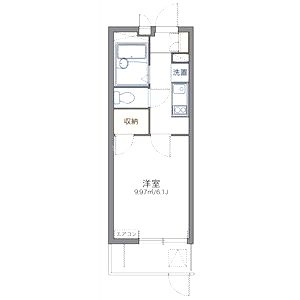 レオパレスリバービレッジの間取り図