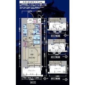 プレサンス大阪城公園パークプレイスの間取り図