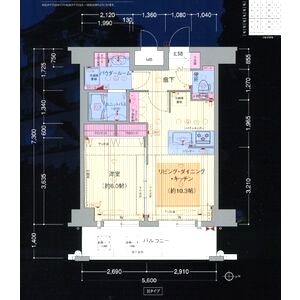 プレサンス大阪城公園パークプレイスの間取り図
