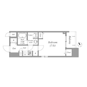 アーデン西天満の間取り図