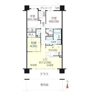 グリーンフォート長岡京の間取り図