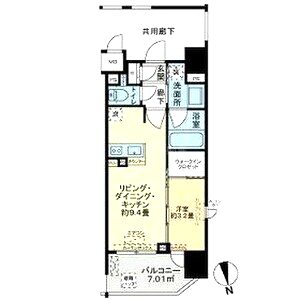 リビオレゾン北浜天満橋の間取り図