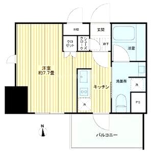 リビオレゾン北浜天満橋の間取り図