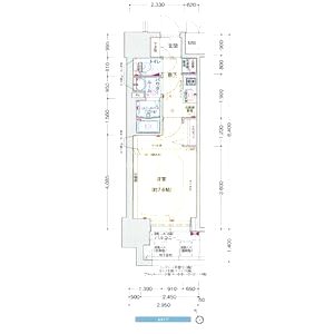 プレサンス難波フィールドの間取り図
