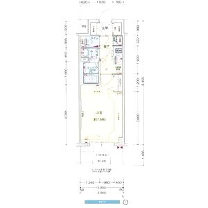 プレサンス難波フィールドの間取り図