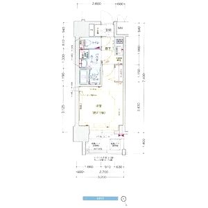 プレサンス難波フィールドの間取り図