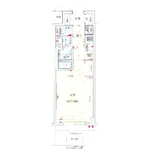 プレサンス難波フィールドの間取り図