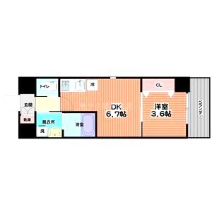 K’s SQUARE ESAKAの間取り図
