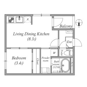 ハーモニーテラス太秦安井車道町IIの間取り図