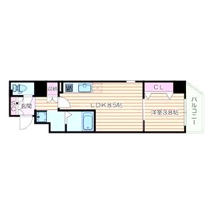 CITY PAL CREST TANIMACHIの間取り図