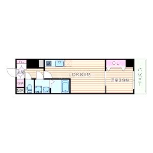 CITY PAL CREST TANIMACHIの間取り図