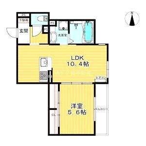 エステート塚口の間取り図