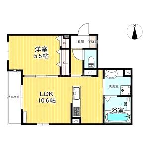 エステート塚口の間取り図