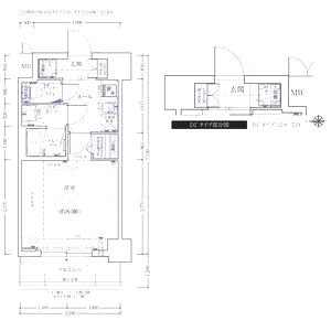 エステムコート京都西院の間取り図