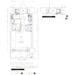 エステムコート京都西院の間取り図