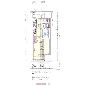 プレサンス桜ノ宮イーサリアルの間取り図