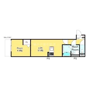 ALEGRIA CASA 松原の間取り図