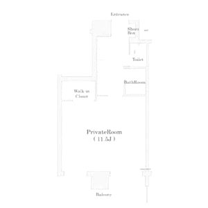 レジュールアッシュ梅田EASTの間取り図