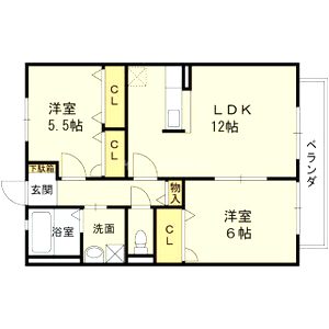 アネックスTの間取り図
