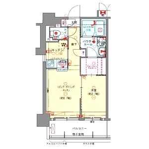 プレサンスNEO長堂アウローラの間取り図