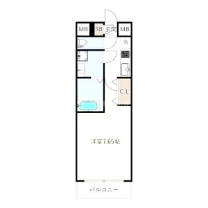 ES-Grande大阪福島の間取り図
